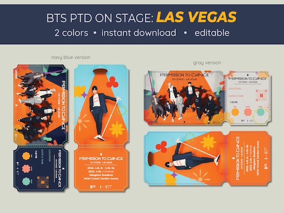 Las Vegas - Jin - BTS PTD Permission to Dance SOUVENIR Ticket