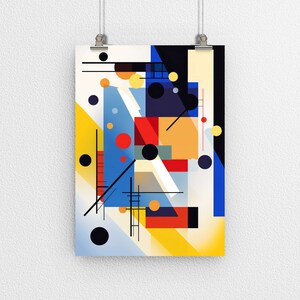 Abstract Art Poster Print, Modern Abstract Art, Wall Decor, Gallery Poster, Geometric Poster, Wall Art, Perfect for Home and Office