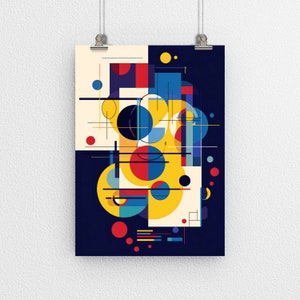 Abstract Art Poster Print, Modern Abstract Art, Wall Decor, Gallery Poster, Geometric Poster, Wall Art, Perfect for Home and Office