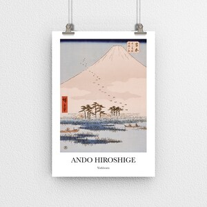Yoshiwara av Ando Hiroshige - Reproducerad vintage japansk konstposter - Väggdekor för hem och kontor - A6 A5 A4 A3 A2-storlekar