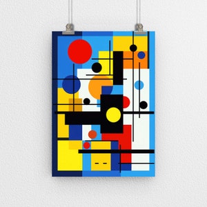 Abstract Art Poster Print, Modern Abstract Art, Wall Decor, Gallery Poster, Geometric Poster, Wall Art, Perfect for Home and Office