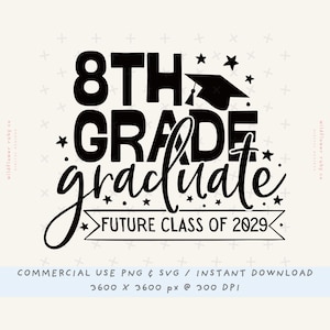 8e klas afgestudeerde toekomstige klas van 2029 svg, 8e klas afstuderen png, middelbare school afstuderen png, 2025 afstuderen svg, 2025 afgestudeerde