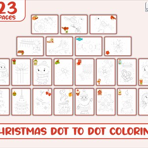 Printable Christmas Dot to Dot Holiday Activity for Kids Fun Christmas ...