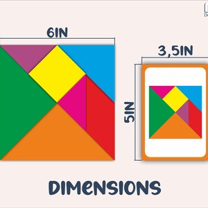 Tangram Big Set - 200+ Cards and Free Tangram Pattern - Printable ...