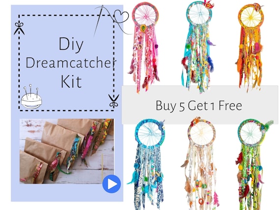 Blue DIY Dream Catcher Craft Kit. The Perfect Do It Yourself