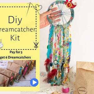 Kit acchiappasogni, Kit acchiappasogni fai-da-te per bambini, Regali per ragazze astute, Kit artigianale unico per ragazze, Kit creativi, Artigianato per Natale