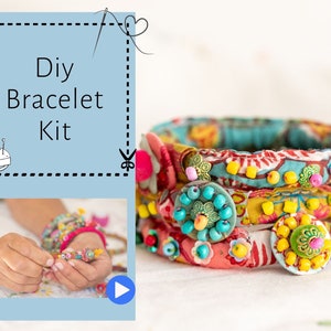 DIY Armband Kit, Boho Chic Bastelset, Bastelset für Erwachsene und Jugendliche, DIY Freundschaftsarmband, Schmuckzubehör, Armband Bastelset