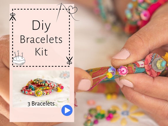 DIY Bracelet Kit, Christmas Crafty Gifts, Christmas Gifts for Mom, DIY Kits,  Do It Yourself Gifts, DIY Jewelry Kit, Jewelry Making Kit 