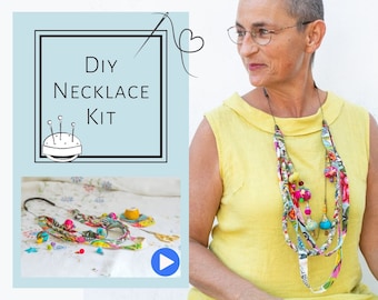 DIY Craft Kit For Women, Jewelry Tutorials, Adult Craft Kits, Jewelry Making Kit, Necklace Making Kit, Artistic Jewelry Kit