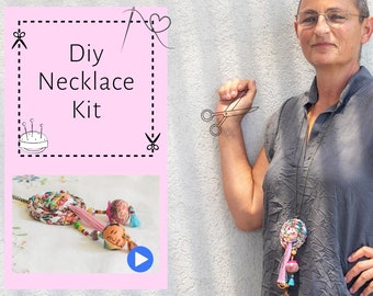 Jewelry Making Kit ,Bohemian Hippie jewelry,  Making Video Tutorial, for mom
