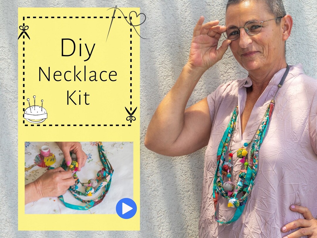 Necklace Craft Kits for Women, DIY Jewelry Making Kit for Adults, DIY