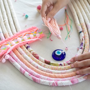 DIY Macrame Wall Art, Macrame Rainbow Craft Kit, Craft Kits For Teens, Craft Kits For Kids, Craft Kit For Adults, Nursery Wall Decor