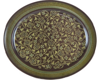 Franciscan Madeira Serving Platter Dinnerware Replacement MCM Green Brown