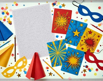 Superhero Party Games Bundle Printable | Kids Birthday Party Games | Superhero Birthday Activities | Instant Download PDF