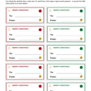 Christmas Party Games Bundle Printable | Christmas Games for Family | Holiday Party Activities + Gift Tags | Instant Download image 4