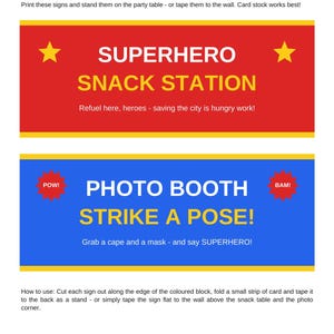 Superhero Party Games Bundle Printable | Kids Birthday Party Games | Superhero Birthday Activities | Instant Download PDF image 4