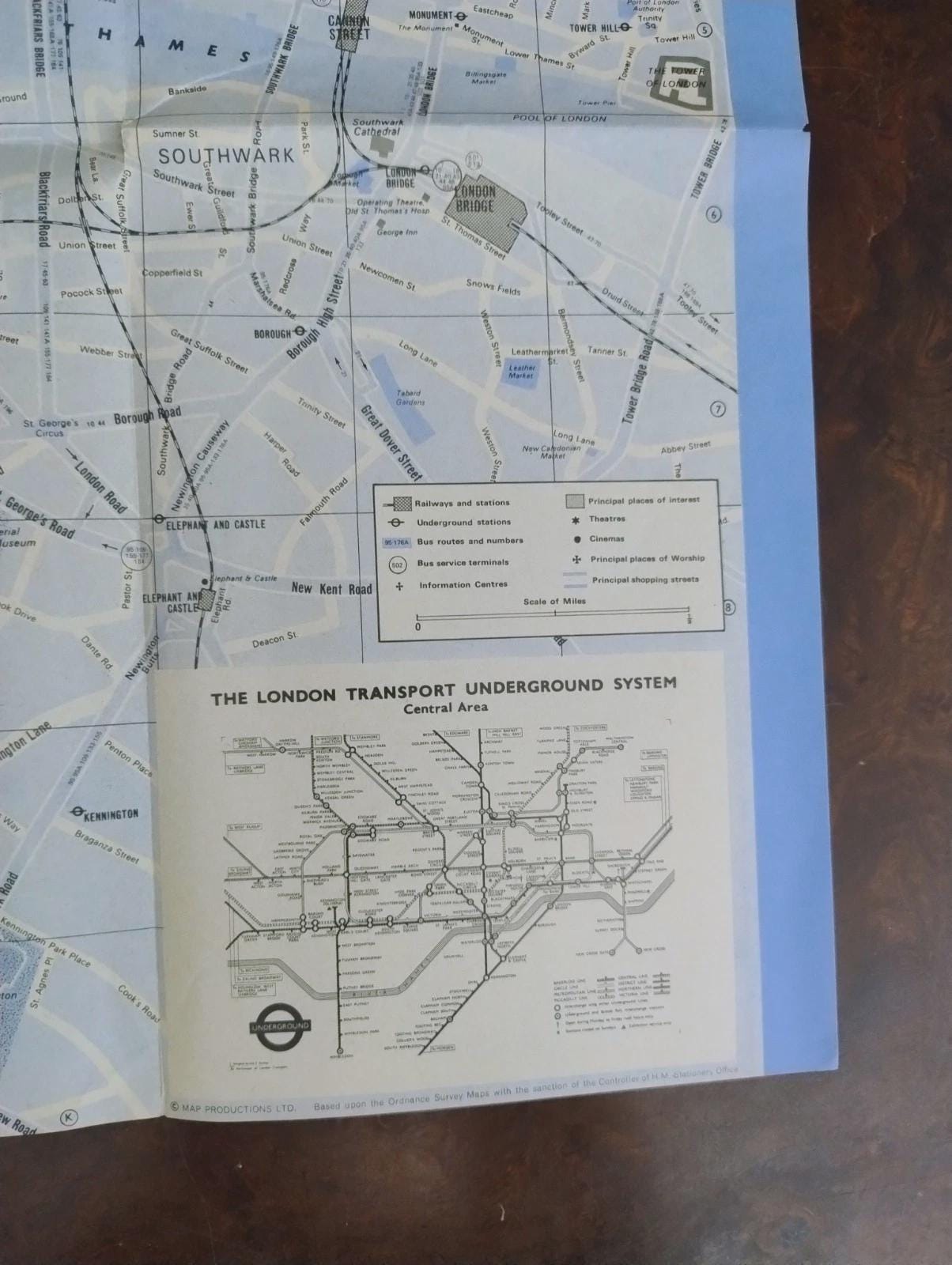Mini Guide and Map of London Bta Publication London Map 70s Map. - Etsy