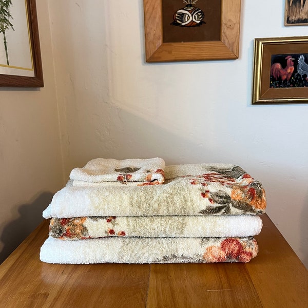 Vintage Bath Towels Etsy