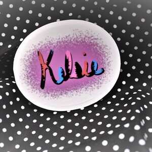 Custom Name Vinyl Sticker, Personalized Sticker, Colorful Sticker