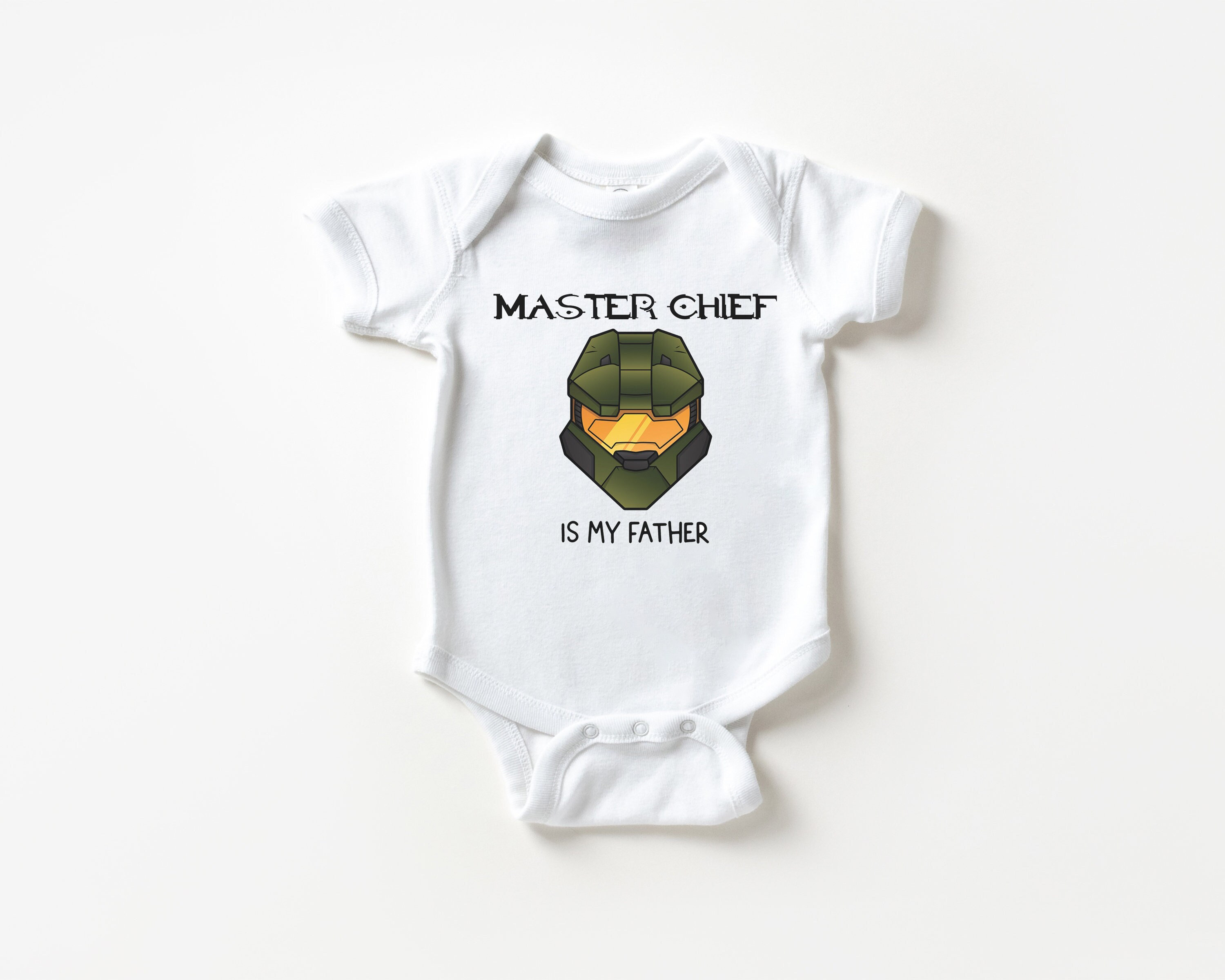 Master Chief Father Onesie Baby Bodysuit Inspired is My Father Baby Video Game Dad Master Chief is My Father Baby Onesie Etsy