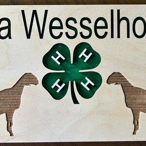 4 H Rabbit Signs 4H Show Signs - Etsy