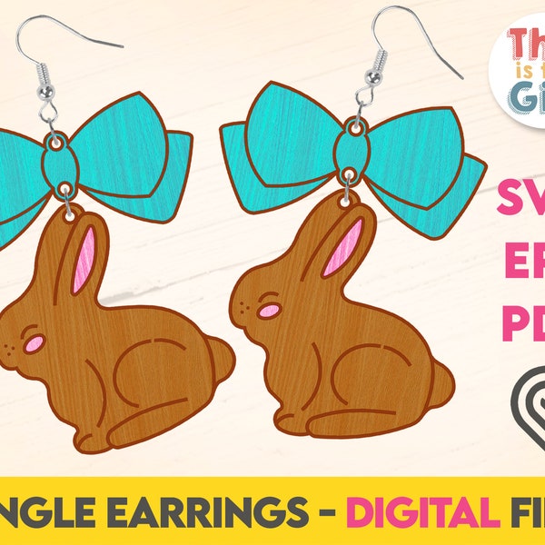 Easter Dangle Earrings, Laser Cut Digital Files, Svg Earrings, earring Files, SVG Files, Glowforge Ready Files, DIGITAL DOWNLOAD