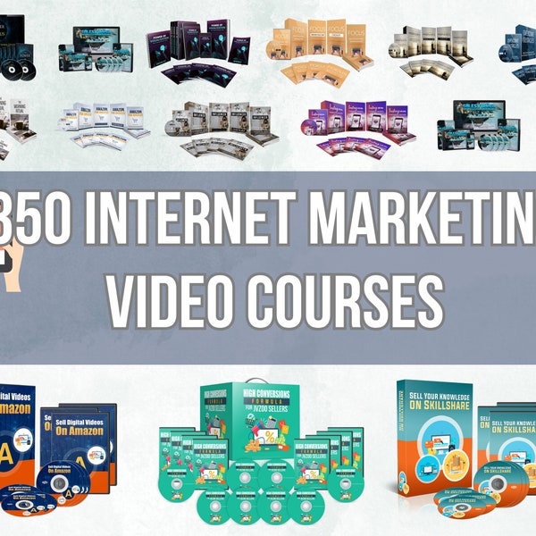 Plr Courses Bundle 350 Internet Marketing Video Courses plr Bundle Commercial Use - Videos Courses