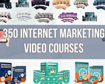 Plr Courses Bundle 350 Internet Marketing Video Courses plr Bundle Commercial Use - Videos Courses