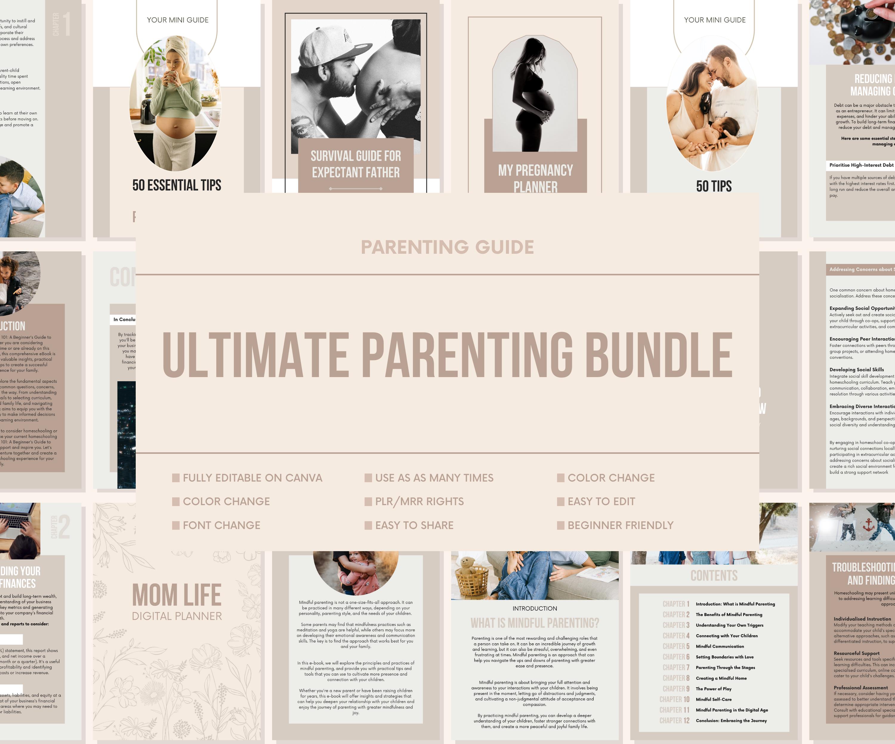 Ultimate Parenting Bundle | Printable Resources for New Parents ...