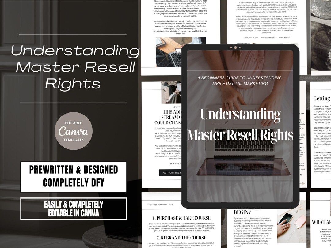PLR Ebook PLR Digital Product Master Resell Rights Faceless Digital ...