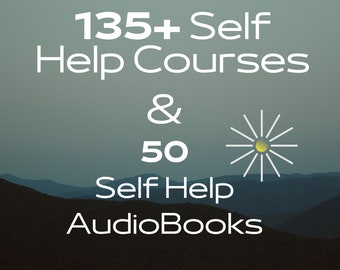 50 Self Help Audiobooks and 135 Self Help plr Video Course plr Bundle  With Resell Rights - Commercial Use - Master Resell Rights