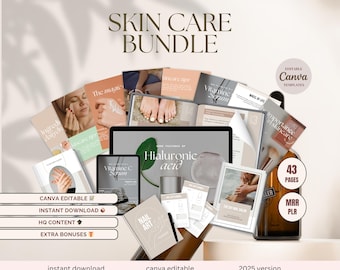 Skincare Instagram Bundle, Wellbeing Canva Templates, Health Coaching, Instagram Post and Feed Templates, Holistic Life Coach