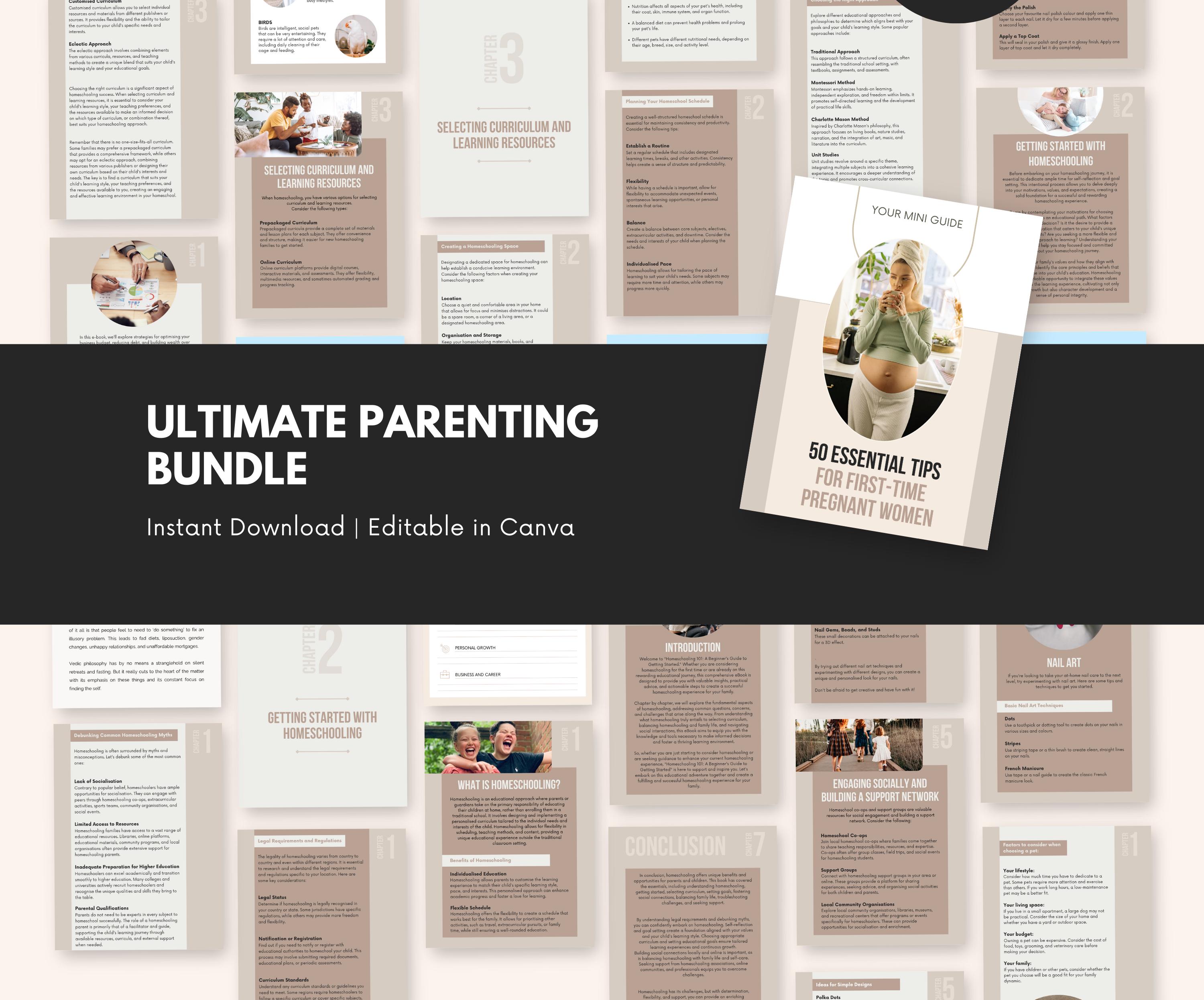 Ultimate Parenting Bundle | Printable Resources for New Parents ...