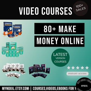 80+ Plr Make Money Online Video Courses |  Commercial Use | Plr Bundle | Master Resell Right | PLR