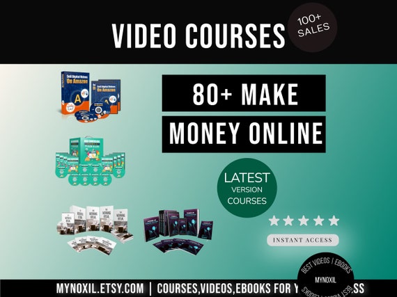 80+ Plr Make Money Online Video Courses |  Commercial Use | Plr Bundle | Master Resell Right | PLR