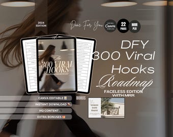 300 Viral Hooks for Instagram Reels & TikTok Videos, with Master Resell Rights, Perfect Digital Marketing w/ Master Resell Rights PLR MRR