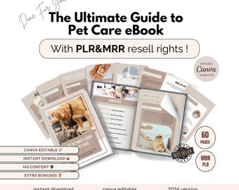 The Ultimate Guide to Pet Care eBook | Tips for Dog, Cat & Small Pet Care | Health, Grooming, and Training Advice | Pet care guide