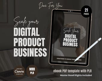 MRR Scale your Digital Product Business with PLR, ebook PDF template with Mrr,Master Resell Rights,Passive Income,Small Business