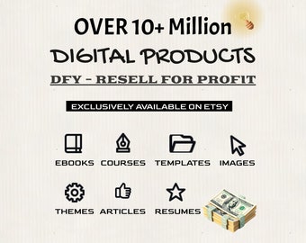 10M+ Plr Resell Digital Products Bundle | Make Money Online | Passive Income | Private Label Rights & Master Resell Rights | MRR | PLR