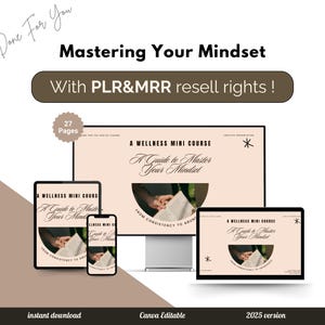 Mindset Digital Marketing Course Bundle MRR PLR Resell Rights Instagram Courses Digital Business,PLR Digital Product Audio Courses