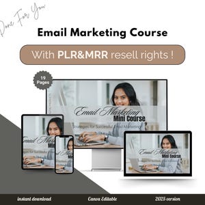 Email Marketing Digital Marketing Course Bundle MRR PLR Resell Rights Instagram Courses Digital Business,PLR Digital Product Audio Course