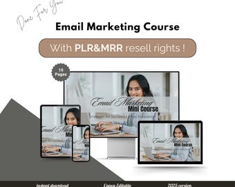Email Marketing Digital Marketing Course Bundle MRR PLR Resell Rights Instagram Courses Digital Business,PLR Digital Product Audio Course