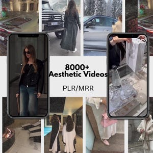 8000 contenuti senza volto per Instagram / Estetica, Viaggi, Lusso, Melanina, Maternità, Dark, Video di marketing digitale senza volto, MRR/PLR Canva