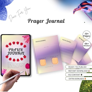 Bible Journal Devotional Journal Scripture,Printable Journal Digital Planner Bible Study Journal Prayer KDP Interior Prayer Commercial Use,