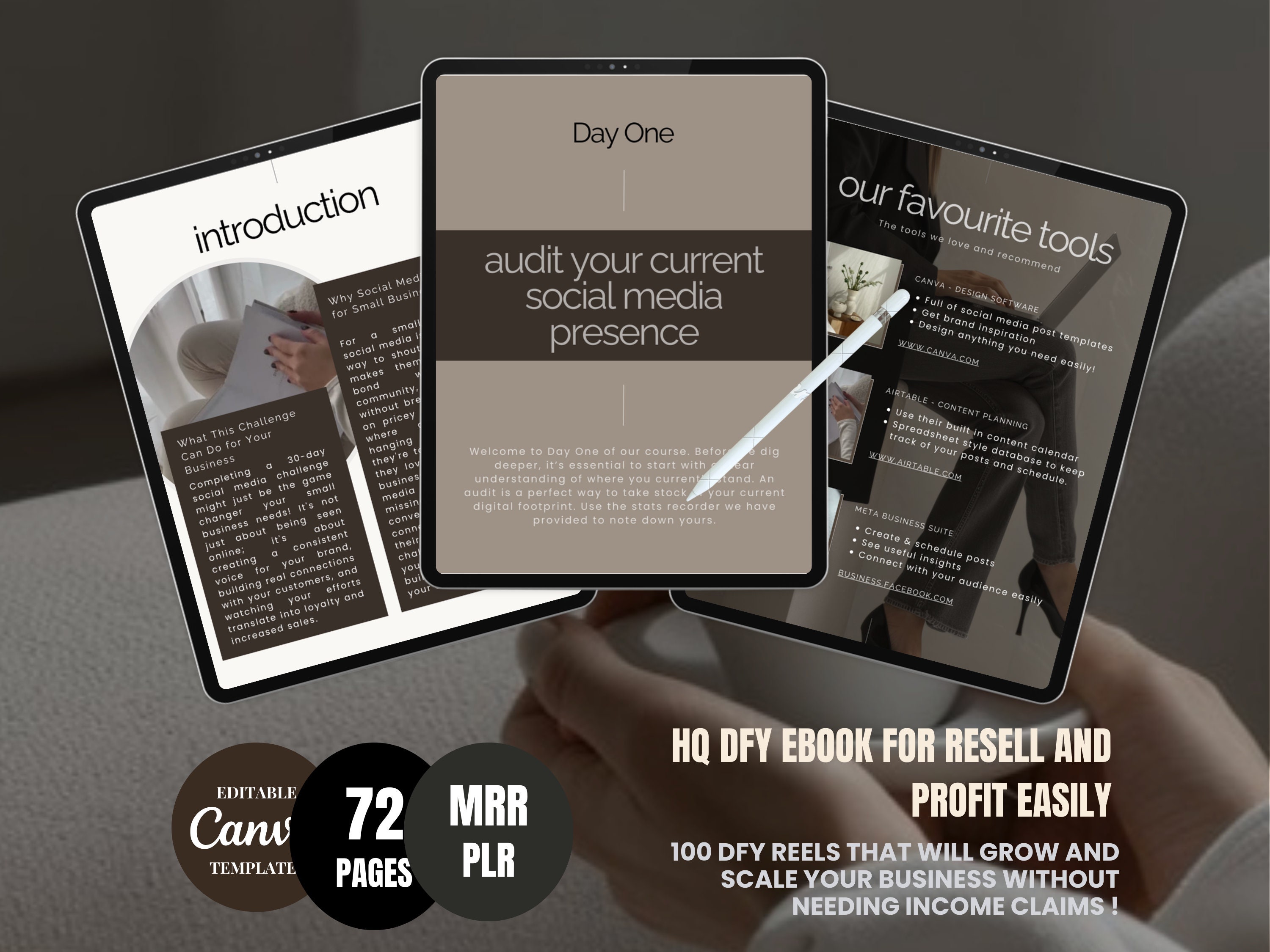 MRR 30 Day Social Media Challenge Instagram Guide, Private Label Rights ...