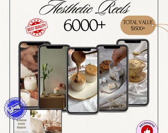 6000 Faceless Content For Instagram | Faceless Aesthetic Content Videos Master Resell Rights MRR | Faceless Reels | Stock Videos