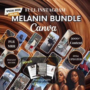 3000+ Melanin Content Bank / Reels Luxury / Donne nere di lusso di classe / Reels senza volto di melanina / Reels di donne di lusso di melanina / MRR