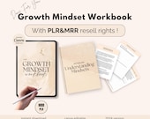 PLR / Resell Coaching Growth Mindset Journal, Business Coaching Workbook Template, Done For You Content, Career, Personal Development