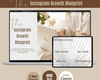 Instagram Growth Blueprint - kurs MRR | Przewodnik strategiczny z prawami Master Resell | Instagram dla właścicieli firm | Marketing cyfrowy