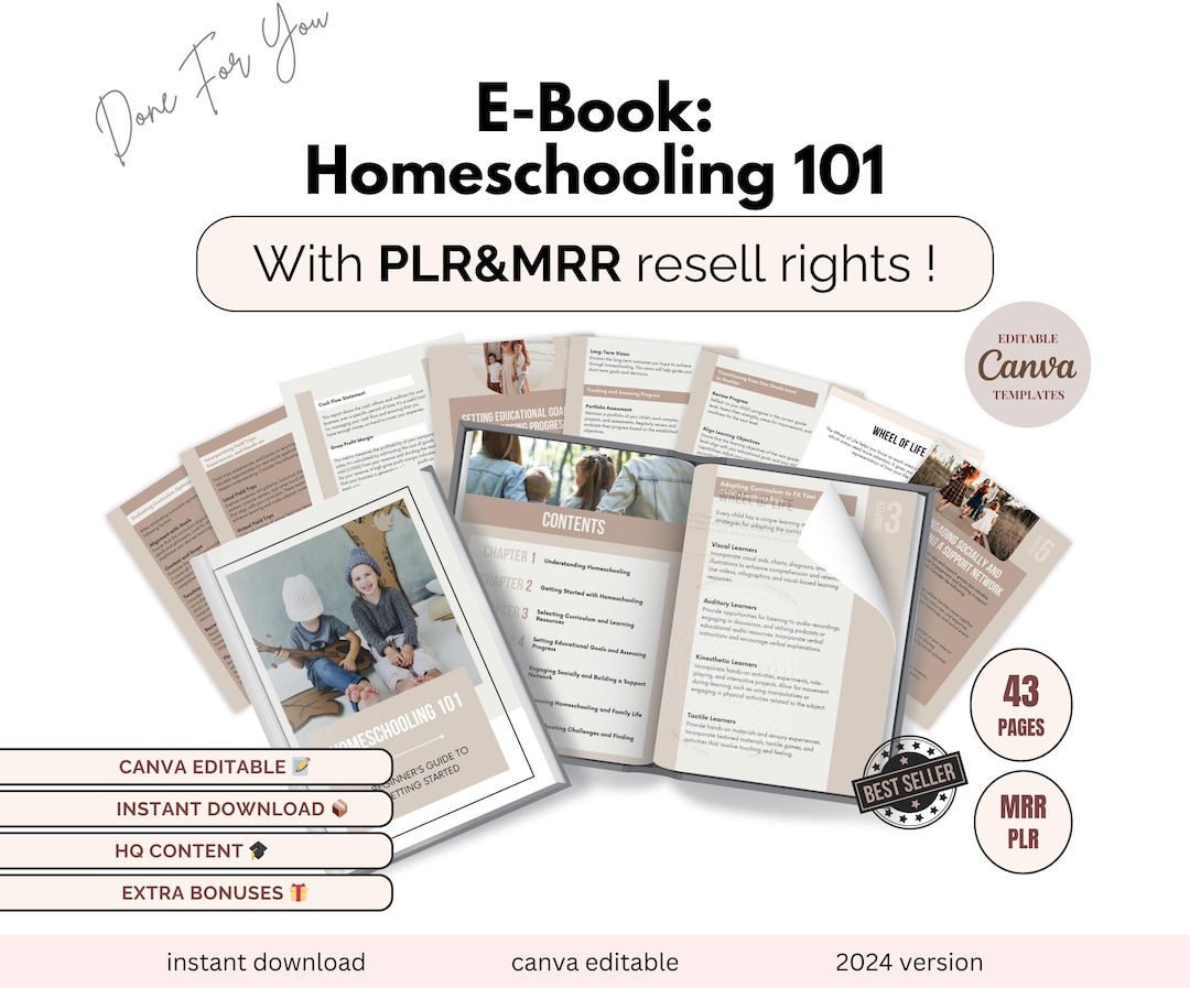 Plr E-book: Homeschooling 101 | PLR &amp; MRR Included | Beginner’s Guide ...
